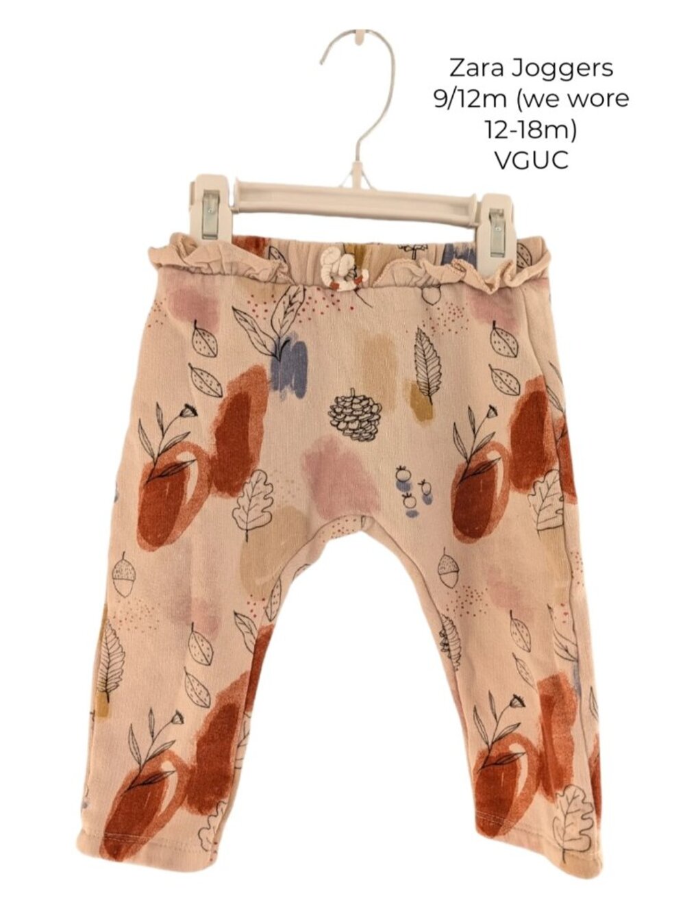 Zara Blueberry Forage Joggers 12m 18m girls clothing small shop